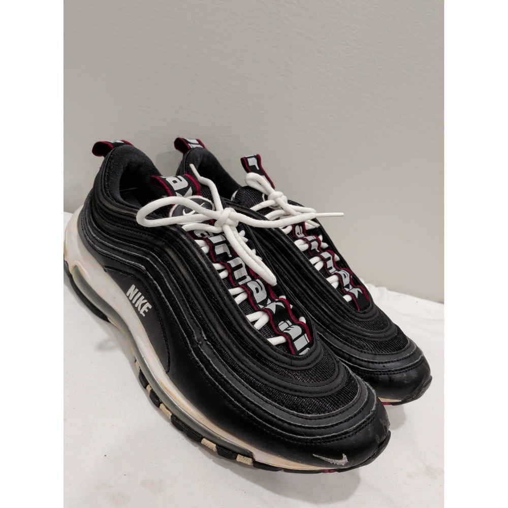 Nike Air Max 97 Premium Black White Varsity Red 312834-008 Mens 11.5